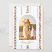 white christmas floral シーズンカード (正面)