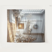 White Christmas Glow BackDrop タペストリー (正面(横))