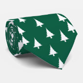 White Christmas Trees Green Gift  ネクタイ (ロール)