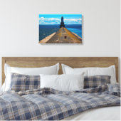 White City Lighthouse キャンバスプリント (インサイチュ (寝室))