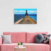 White City Lighthouse キャンバスプリント (インサイチュ (リビング))