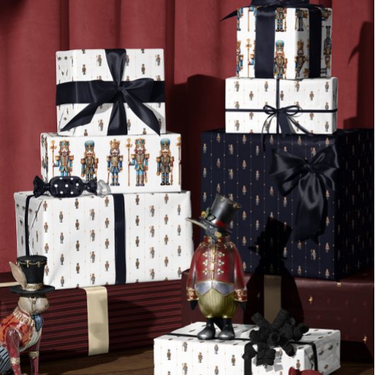 White classic nutcracker wrapping paper ラッピングペーパー