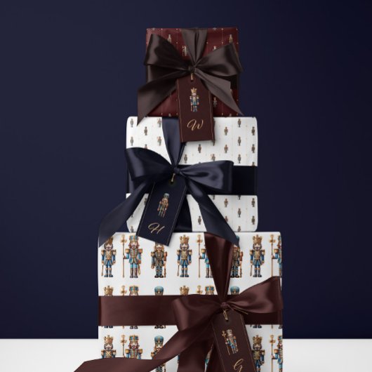 White classic nutcracker wrapping paper ラッピングペーパー