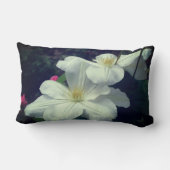 White Clematis Flower Pair   ランバークッション (裏面)