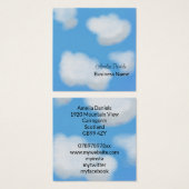 White Clouds on Blue Sky Business Card (正面&裏面)