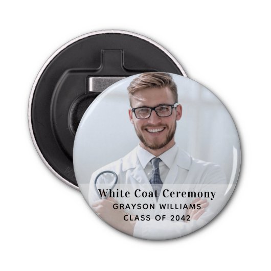 White Coat Ceremony Medical Photo 栓抜き (正面)