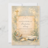 White Coat Pharmacy Graduation 招待状 (正面)