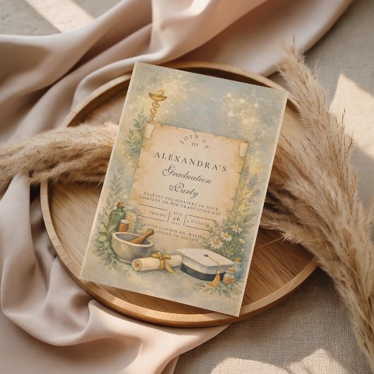 White Coat Pharmacy Graduation 招待状