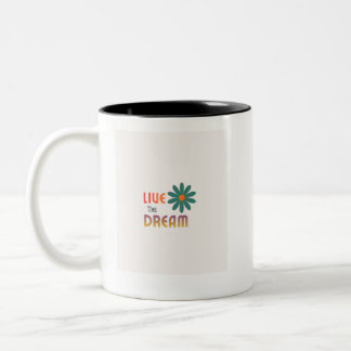 White coffee Mug with design ツートーンマグカップ