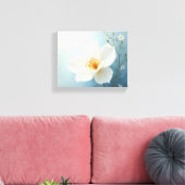 White colour flower painting arts  キャンバスプリント (インサイチュ (リビング))