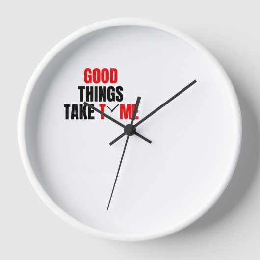 White Colour Wall Clock 壁時計 (正面)