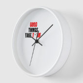 White Colour Wall Clock 壁時計 (傾斜)