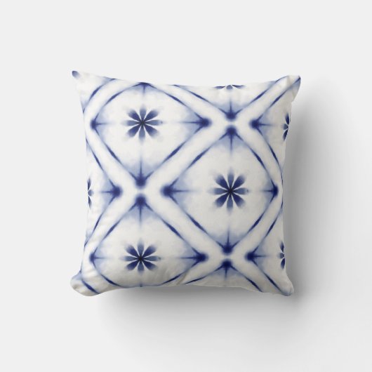 White colourful pillow design  クッション (正面)