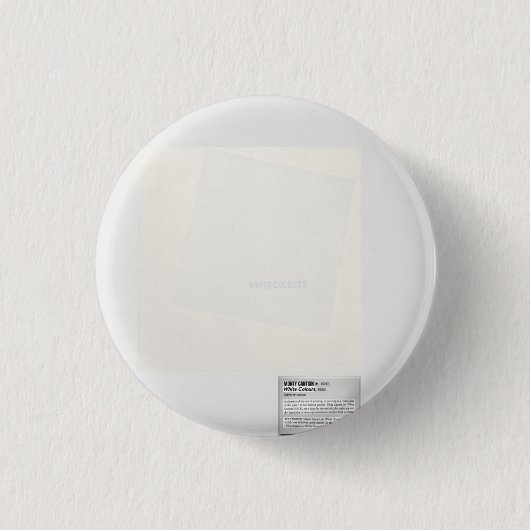 White Colours "Post-Post" ピン: ボタン 缶バッジ (正面)