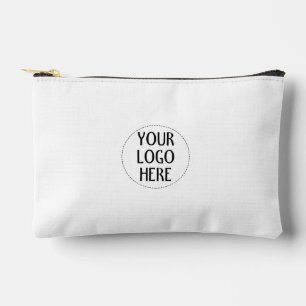 White company ロゴ入りファスナー アクセサリーポーチ
