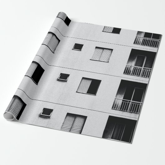 White concrete building ラッピングペーパー (アンロールド)