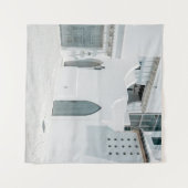 White concrete house タペストリー (正面(横))