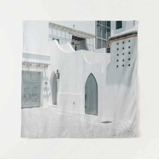 White concrete house タペストリー (正面)