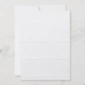 White Cosmos On Wood Vow Renewal 招待状 (裏面)