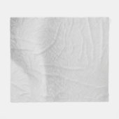 White cotton texture fabric フリースブランケット (正面(横))
