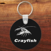 white crawfish (Black scenery) キーホルダー (正面)
