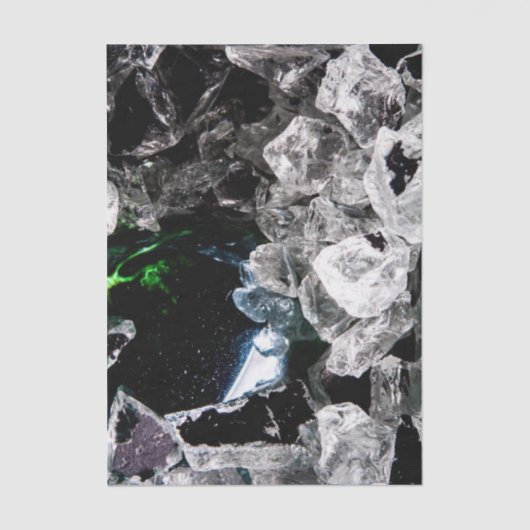 White Crystals in Black outer space 薄葉紙 (正面)