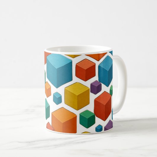 White Cube Mug コーヒーマグカップ (正面右)