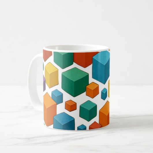 White Cube Mug コーヒーマグカップ (正面左)