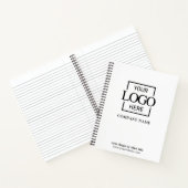 White Custom Business Logo Promotional Branding ノートブック (内部)
