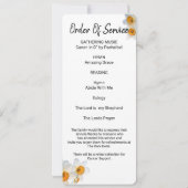 White Daffodilお祝いのLife Photo Card 招待状 (裏面)