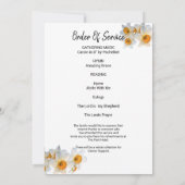 White Daffodilお祝いのLife Photo Card 案内状 (裏面)