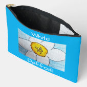 White Daffodil Accessory Pouch アクセサリーポーチ (見開き)