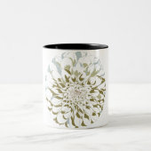White Dahlia Coffee Mug ツートーンマグカップ (中央)