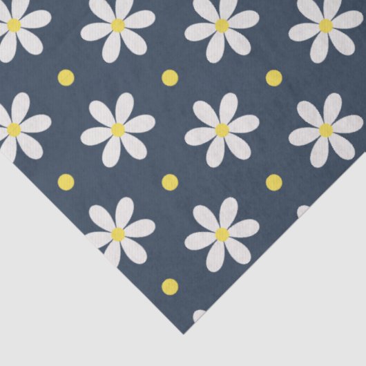 White Daisies Pattern Custom Background 薄葉紙 (詳細)