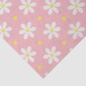 White Daisies Pattern Custom Background 薄葉紙 (詳細)