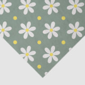 White Daisies Pattern Custom Background 薄葉紙 (詳細)