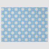 White Daisies Pattern Custom Background 薄葉紙 (正面)
