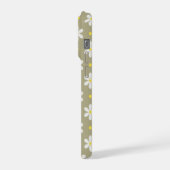 White Daisies Pattern Custom Background iPhoneケース (左側面)