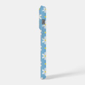 White Daisies Pattern Custom Background iPhoneケース (左側面)