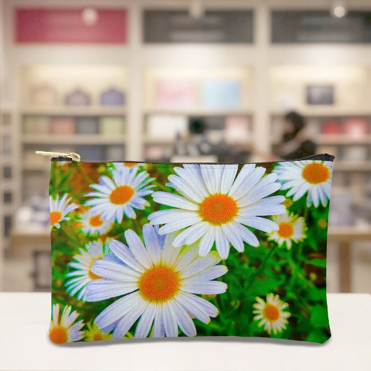 White Daisies Pouch アクセサリーポーチ
