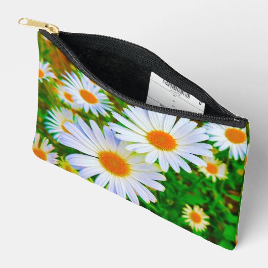 White Daisies Pouch アクセサリーポーチ (見開き)