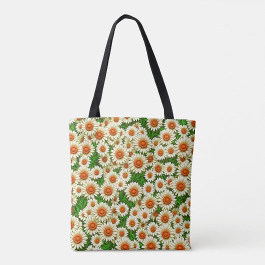 White Daisies Tote Bag トートバッグ (裏面)