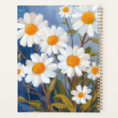 White Daisies Watercolor Flowers Painted プランナー手帳 (裏面)