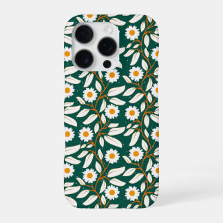White daisies with bright yellow centers iPhone 16 proケース