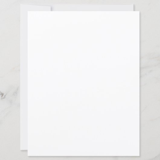 White Daisy Meadow Stationery Paper (裏面)