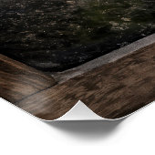 White Daisy Plants In a Flower Box ポスター (コーナー)