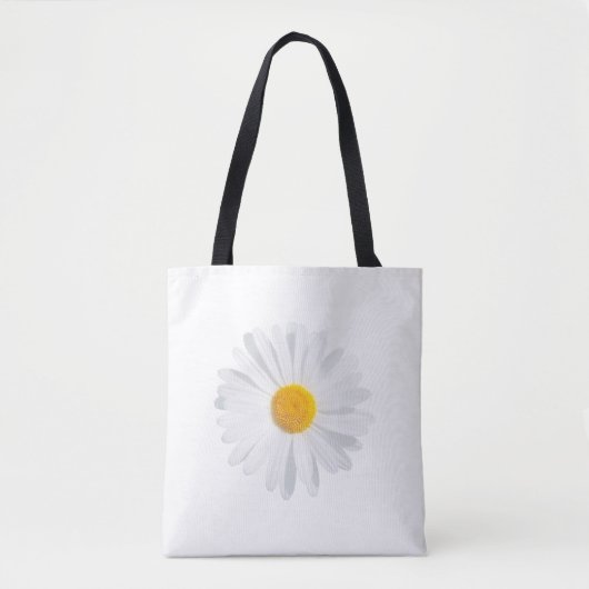 white daisy tote bag トートバッグ (正面)