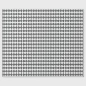 White & Dark Gray Harlequin Diamonds ラッピングペーパー (フラット)