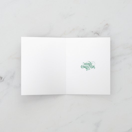 White deer 2Folded Holiday Card シーズンカード (内部)