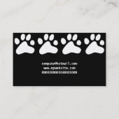white Dog Paws、Company会社名 名刺 (裏面)